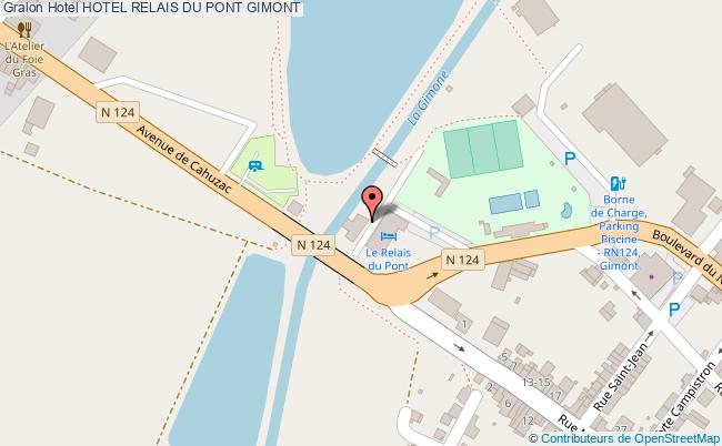 plan Hotel Relais Du Pont GIMONT