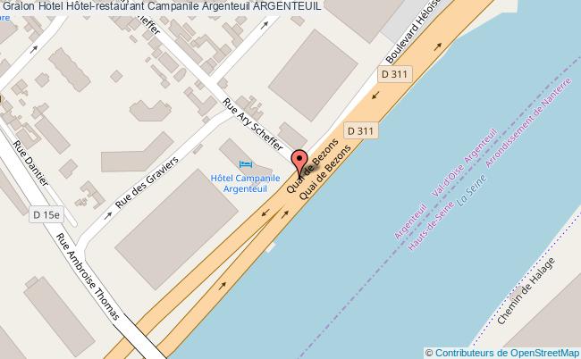 plan Hôtel-restaurant Campanile Argenteuil ARGENTEUIL