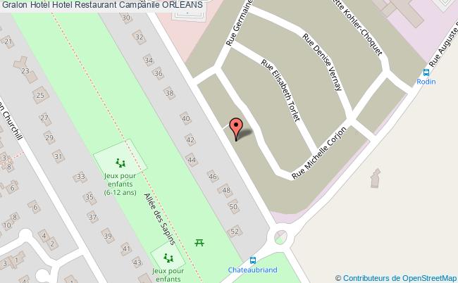 plan Hotel Restaurant Campanile ORLEANS