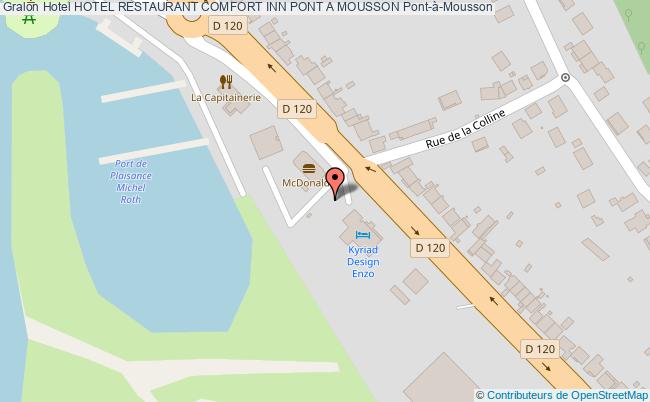 plan Hotel Restaurant Comfort Inn Pont A Mousson Pont-à-Mousson