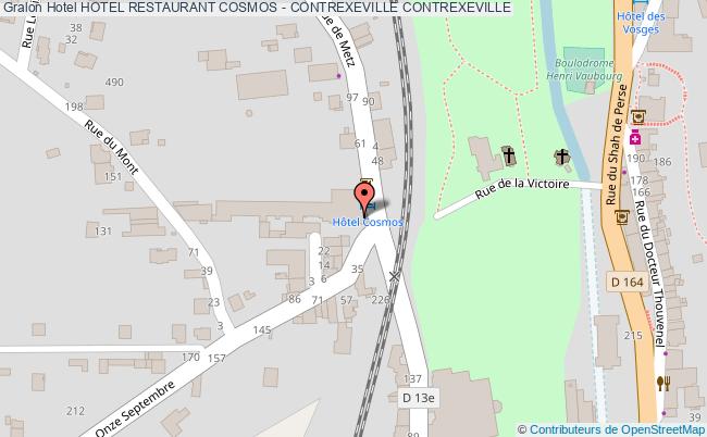 plan Hotel Restaurant Cosmos - Contrexeville CONTREXEVILLE