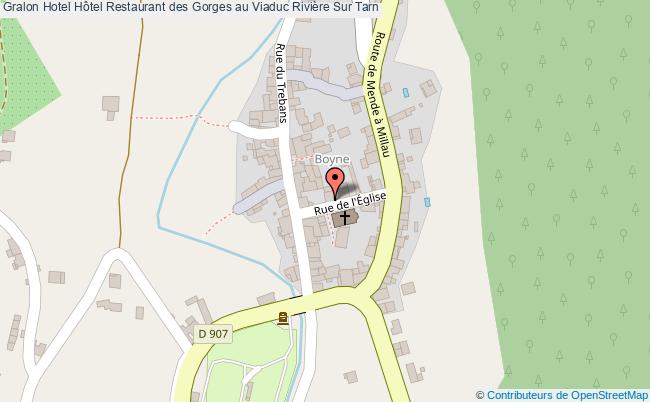 plan Hôtel Restaurant Des Gorges Au Viaduc Rivière Sur Tarn