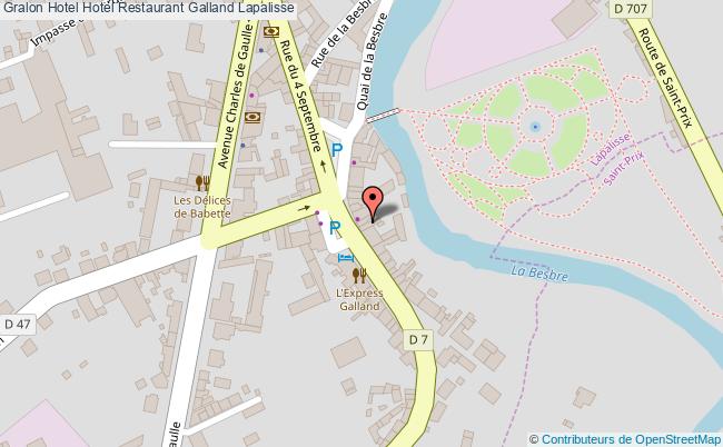 plan Hotel Restaurant Galland Lapalisse