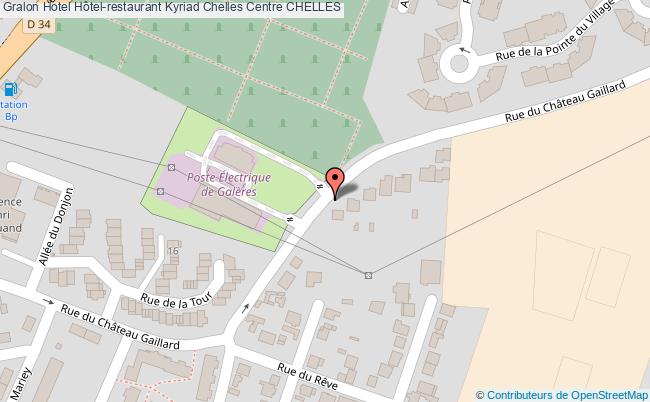 plan Hôtel-restaurant Kyriad Chelles Centre CHELLES