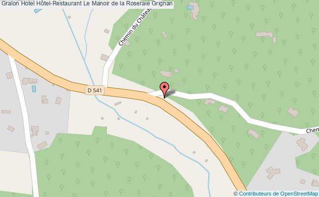plan Hôtel-restaurant Le Manoir De La Roseraie Grignan