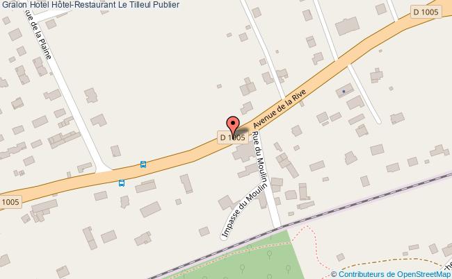 plan Résidence Hôtel-restaurant Le Tilleul Publier