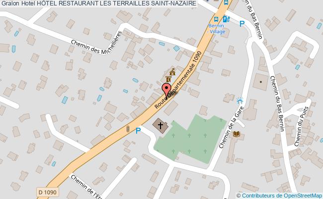 plan HÔtel Restaurant Les Terrailles SAINT-NAZAIRE