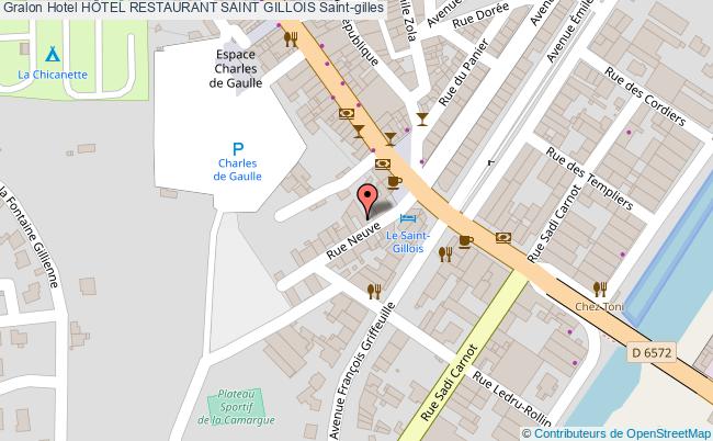 plan HÔtel Restaurant Saint Gillois Saint-gilles