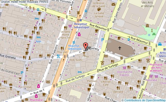 plan Hôtel Roubaix PARIS