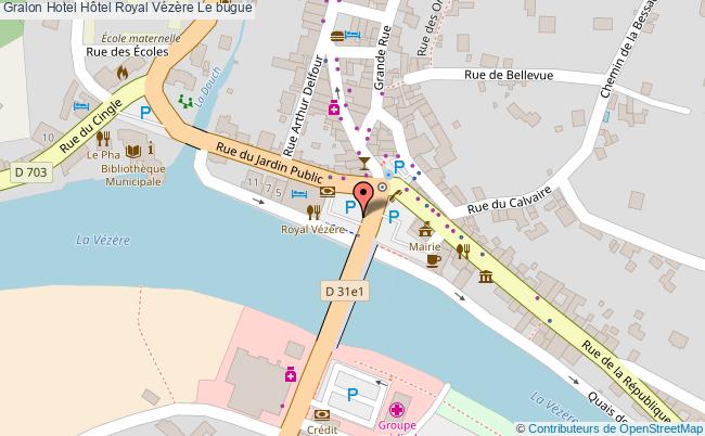 plan Hôtel Royal Vézère Le bugue