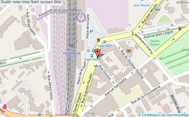 plan Hôtel Saint Jacques Blois