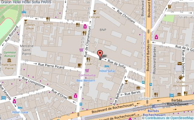 plan Hôtel Sofia PARIS