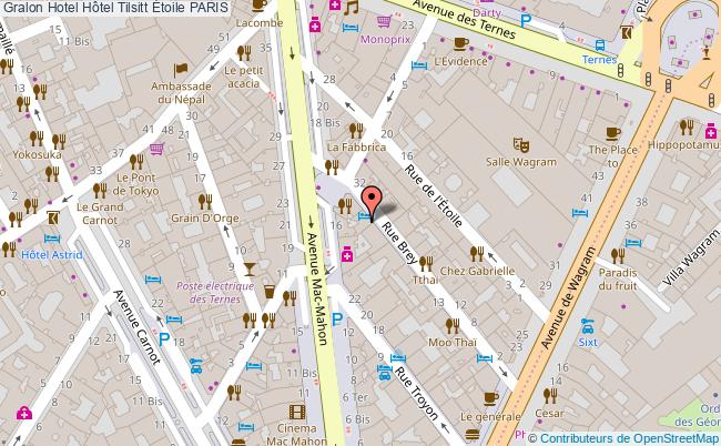 plan Hôtel Tilsitt Étoile PARIS