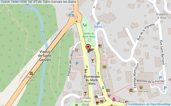 plan Hôtel Val D'este Saint-Gervais-les-Bains
