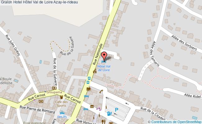 plan Hôtel Val De Loire Azay-le-rideau