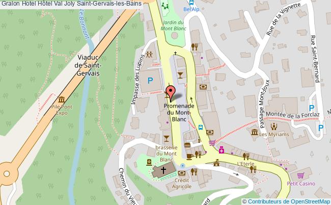 plan Hôtel Val Joly Saint-Gervais-les-Bains