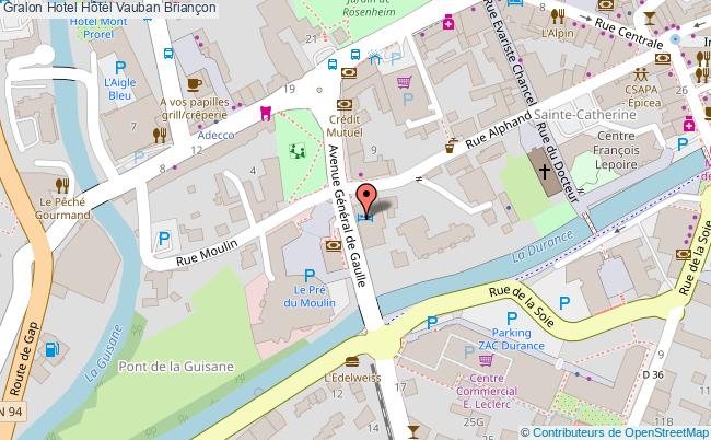 plan Hôtel Vauban Briançon