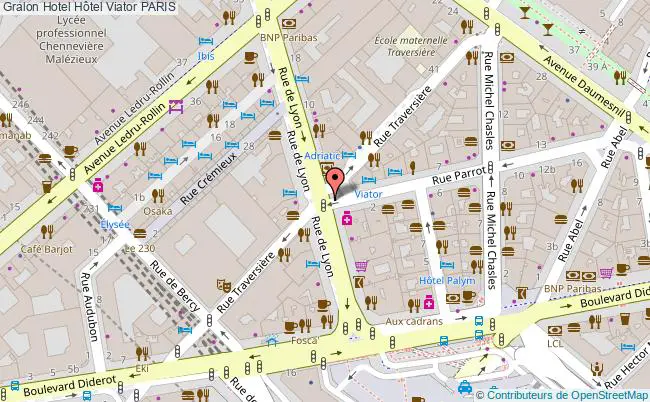 plan Hôtel Viator PARIS