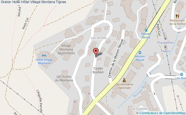 plan Hôtel Village Montana Tignes