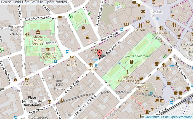 plan Hôtel Voltaire Opéra Nantes