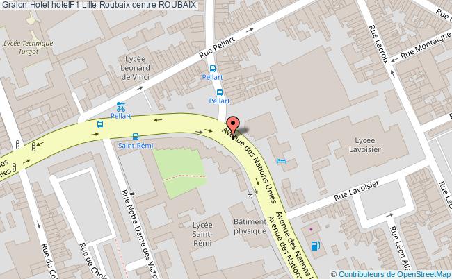 plan Hotelf1 Lille Roubaix Centre ROUBAIX