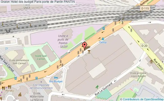 plan Hotel Ibis Budget Paris Porte De Pantin PANTIN