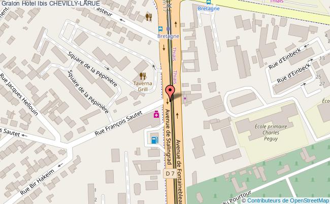 plan Hotel Ibis CHEVILLY-LARUE