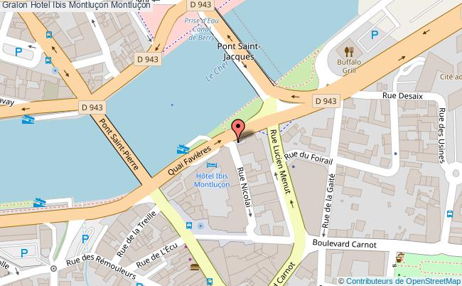 plan Hotel Ibis Montluçon Montluçon