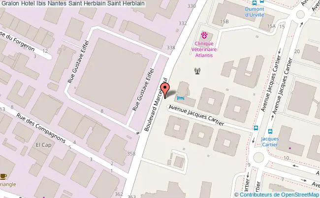 plan Hotel Ibis Nantes Saint Herblain Saint Herblain