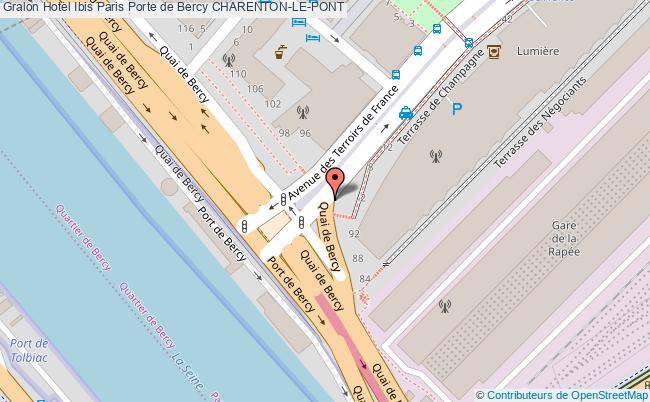 plan Hotel Ibis Paris Porte De Bercy CHARENTON-LE-PONT