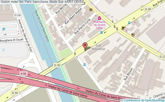 plan Hotel Ibis Paris Saint-denis Stade Sud SAINT-DENIS