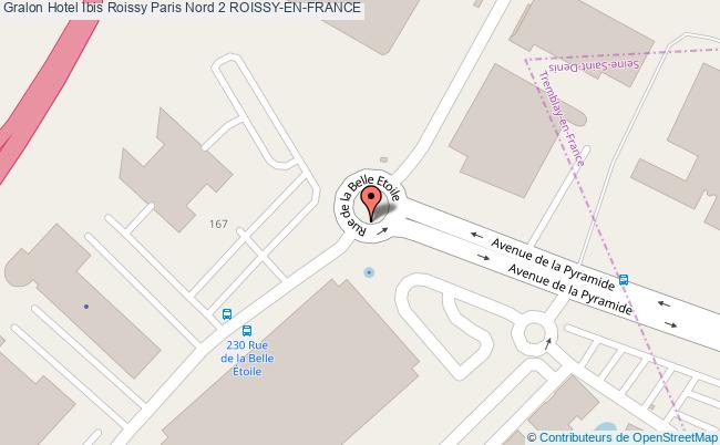 plan Hotel Ibis Roissy Paris Nord 2 ROISSY-EN-FRANCE