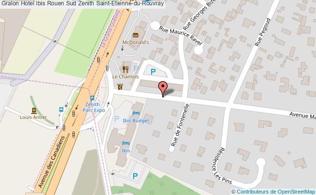 plan Hotel Ibis Rouen Sud Zenith Saint-Etienne-du-Rouvray