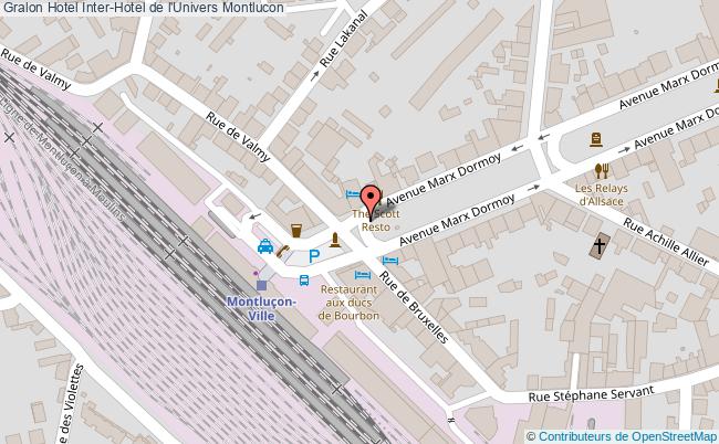 plan Inter-hotel De L'univers Montlucon