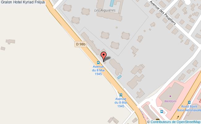 plan Hotel Kyriad Fréjus