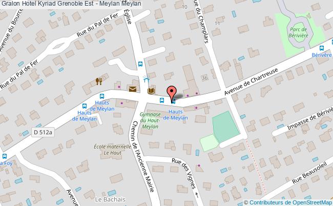 plan Hotel Kyriad Grenoble Est - Meylan Meylan