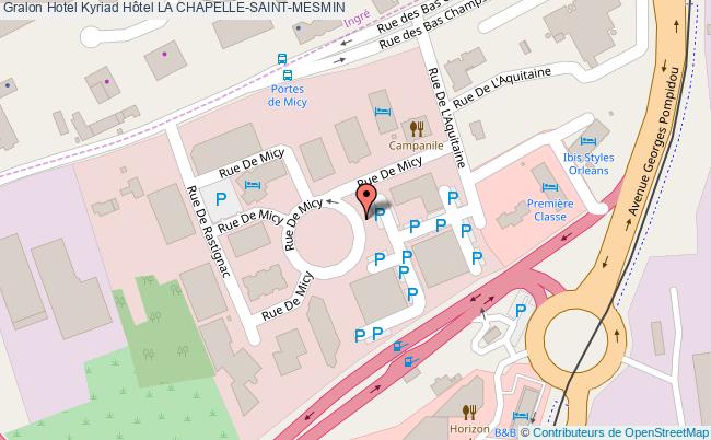 plan Kyriad Hôtel LA CHAPELLE-SAINT-MESMIN