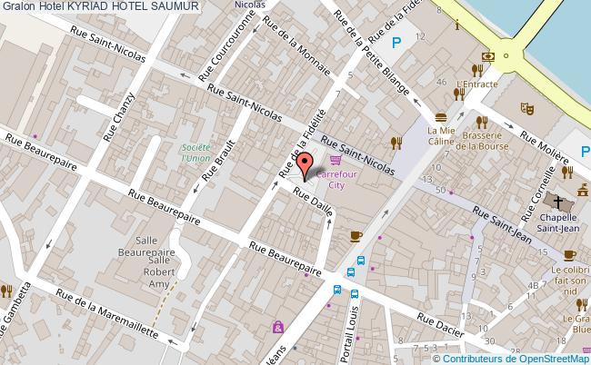 plan Kyriad Hotel SAUMUR