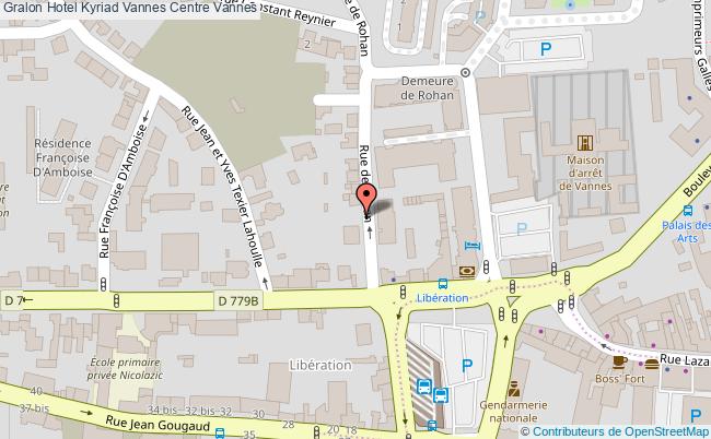 plan Hotel Kyriad Vannes Centre Vannes