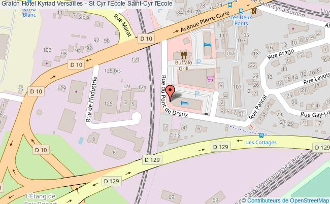 plan Kyriad Versailles - St Cyr L'ecole Saint-Cyr l'Ecole