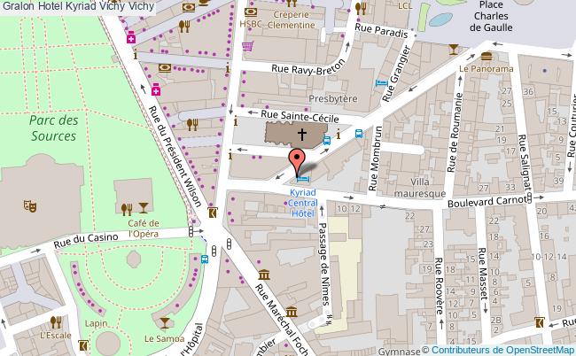plan Hotel Kyriad Vichy Vichy