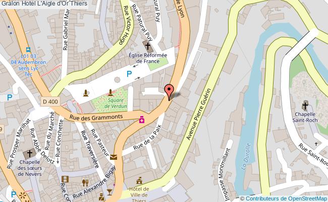 plan Hotel L'aigle D'or Thiers