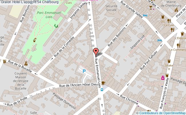 plan Hotel L'app@rt'54 Cherbourg
