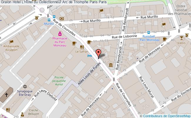 plan L'hôtel Du Collectionneur Arc De Triomphe Paris Paris