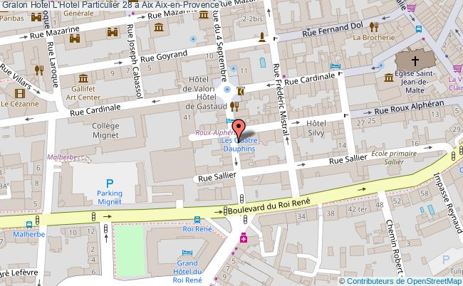 plan L'hotel Particulier 28 à Aix Aix-en-Provence