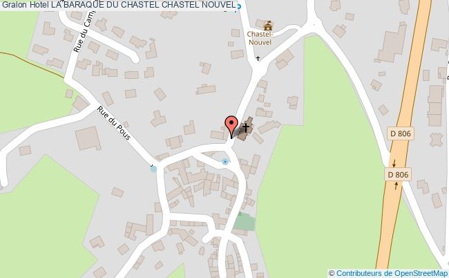 plan Hotel La Baraque Du Chastel CHASTEL NOUVEL
