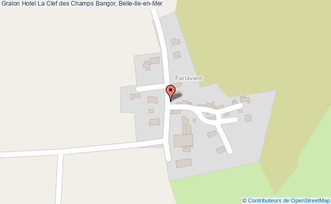 plan Hotel La Clef Des Champs Bangor, Belle-Ile-en-Mer
