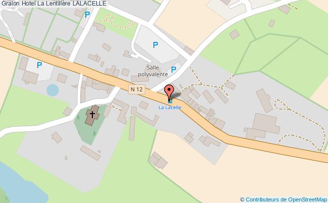 plan Hotel La Lentillère LALACELLE