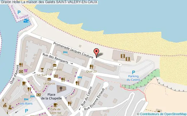 plan Hotel La Maison Des Galets SAINT-VALERY-EN-CAUX