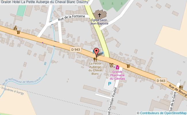 plan Hotel La Petite Auberge Du Cheval Blanc Douchy